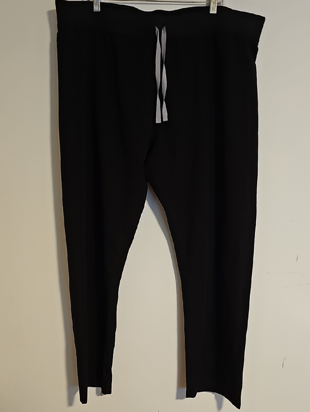 Figs Black Joggers with White Drawcord
